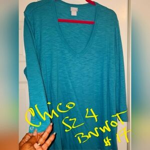 SOLD***Chico's Tunic sz 4 Nw/oT